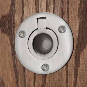  Small Round Recessed Ring Pull   Brushed Nickel