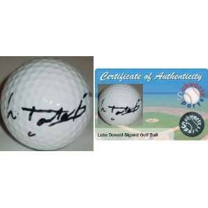 Luke Donald Signed Golf Ball