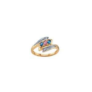  ZALES Marquise Birthstone Ring in 10K White or Yellow Gold 