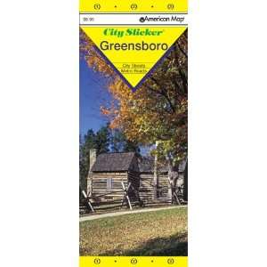   American Map 655847 Greensboro, NC City Slicker Map: Office Products