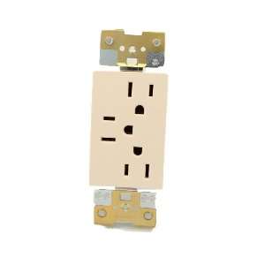   15R, Acenti Triplex Receptacle, Premium Grade, Self Grounding, Quartz