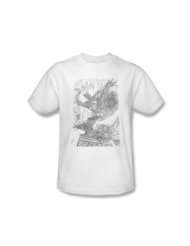 Batman DC Comics Sketch Gotham City Youth T Shirt Tee