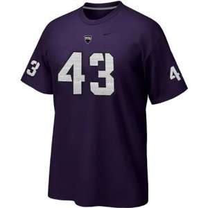  TCU Horned Frogs Football Replica T Shirt (Purple): Sports 