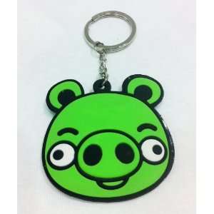  Green Pig Angry Bird Keychain Automotive