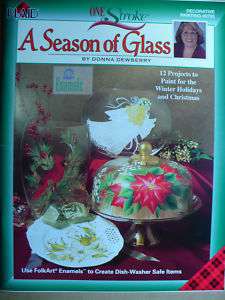 Donna Dewberry A SEASON OF GLASS Paint Book #9783  