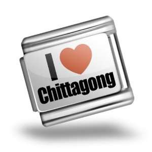 Italian Charms Original I Love Chittagong region Bangladesh, Asia 