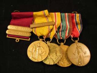 World War II Medal Group asiatic european africa middle east campaign 