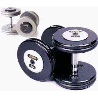 Troy Barbell HFDC 010C Pro Style Dumbbells   Gray Plates And Chrome 