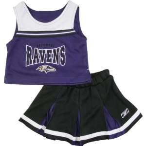  Baltimore Ravens Girls 7 16 2 Pc Cheerleader Jumper 