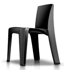  Armless Stack Chair   Black 