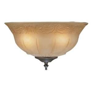  Bowl Glass Shade in Antique Amber Scavo