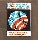 1976 Houston Astros Chronicle Sked