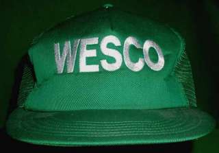 Vintage WESCO Advertising Mesh Trucker Hat; NEW  