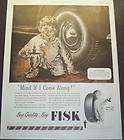 1946 FISK TIRES..THE FISK BOY QUALITY AD DECO ART