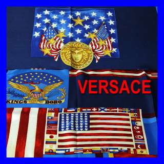 GIANNI VERSACE Atelier Versace UNITED STATES SILK SCARF  