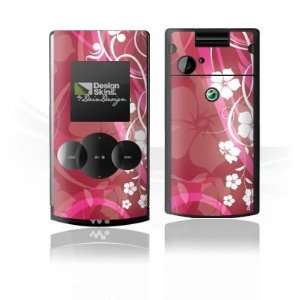  Design Skins for Sony Ericsson W980i   Pink Flower Design 
