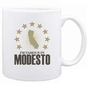 New  I Am Famous In Modesto  California Mug Usa City  