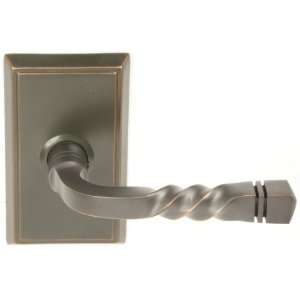   Santa Fe Santa Fe Brass Modern Dummy Door Leverset with the CF Mechan