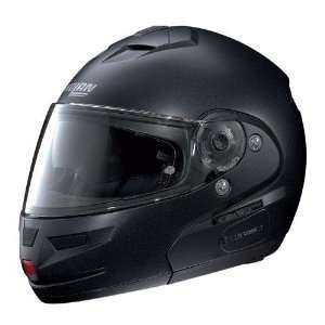  N103 Motorcycle Helmet, Solid Black Graphite, Medium 
