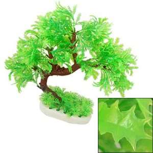   Height Green Aquarium Man made Water Tree Plant Ornament: Pet Supplies
