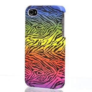  Rainbow Newly Design Apple iphone 4 iphone 4S Iphone 4G Zebra Print 