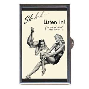  Pin Up Girls Talk Tampons Coin, Mint or Pill Box: Made in 