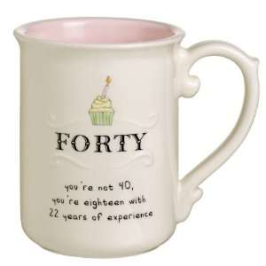  Grasslands Road Sweet Soiree 13 Ounce 40 Birthday Mug 