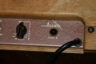 Vintage 1960 Alamo Amp 2 Tube Guitar Harp Amp Amplifier   San Antonio 