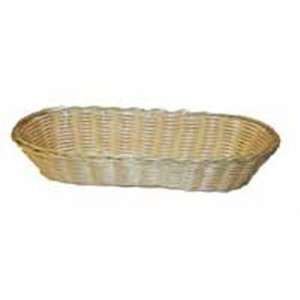  Oblong Poly Natural Woven Basket
