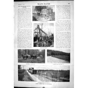  1903 Scientific American Rock Crusher Road Making Machine 