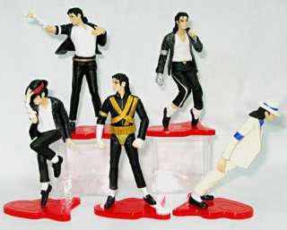 New 5 Pcs Michael Jackson MJ 5 Styles Figure Box Set  