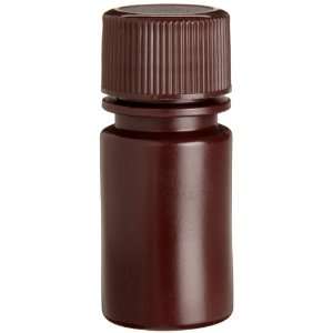 Wheaton 209124 HDPE Leak Resistant Narrow Mouth Bottle, 0.5oz With 20 