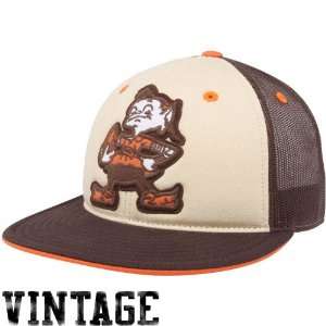   Cleveland Browns Brown Time Traveler Throwback Fitted Hat (7 5/8