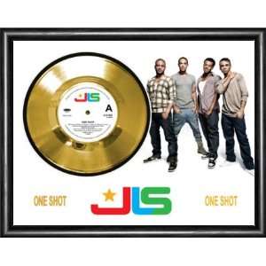  JLS One Shot Framed Gold Record A3 Musical Instruments