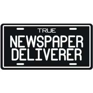  New  True Newspaper Deliverer  License Plate Occupations 