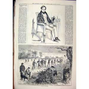  Battue Shooting Men Guns 1879 Portrait Buckstone Print 