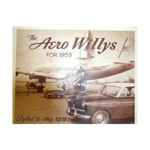  1953 WILLYS AERO Sales Brochure Literature Book 