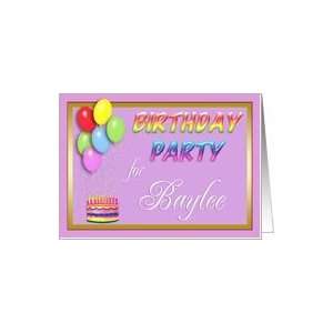  Baylee Birthday Party Invitation Card: Toys & Games