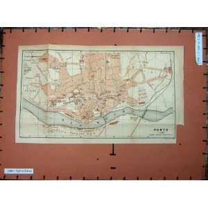   MAP SPAIN 1901 STREET PLAN PORTO RIO DOURO CEMITERIO: Home & Kitchen