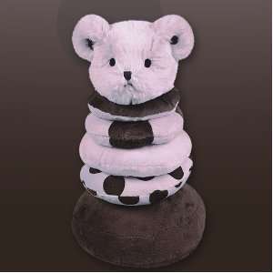 Bearington Baby Posh Dots Series: Plush Posh Dots Teddy Bear Stacker 