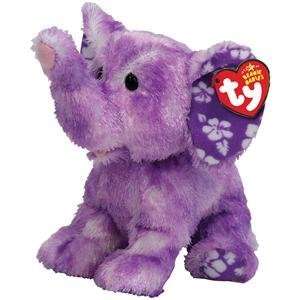    TY Beanie Baby   COASTLINE the Purple Elephant: Toys & Games