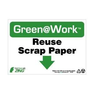GW6 to 1020   Reuse Scrap Paper, 7 X 10, Recycled Plastic:  