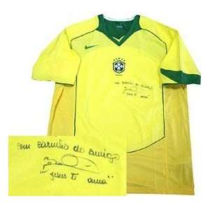  Bebeto Autographed Brazil Nike Jersey   Autographed Soccer 