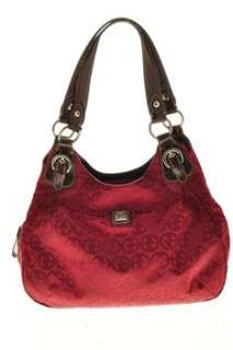 Giani Bernini NEW Circle Sign BHFO Shoulder Medium Handbag Red Bag 