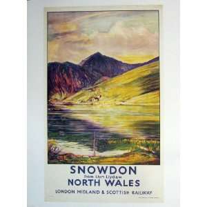  C1960 Snowdon Llyn Llydaw Wales Mountains Sydney Lee