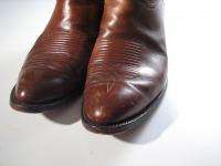 TONY LAMA Brown Leather Cowboy Western Boots Men 10.5 EE Extra Wide 