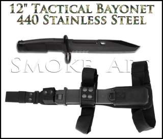   Edged US Army Marines Tactical Knife Fixed Tonto Blade Bayonet  
