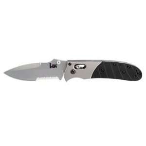 Benchmade Snody folding Knife Stainless Combo Drop Point/Dual Thumb 
