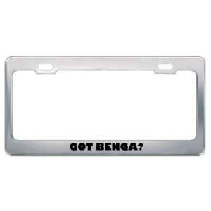 Got Benga? Music Musical Instrument Metal License Plate Frame Holder 
