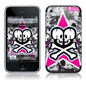  Tokidoki Camo Skulls iPhone 3G Gelaskins Protective Skin 